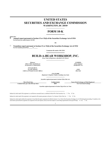 Vorschaubild Build-A-Bear Workshop 10-K Jahresbericht 2020