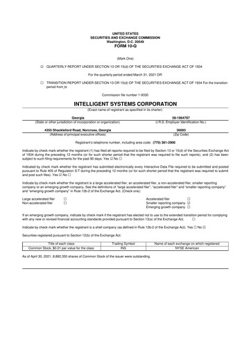 Miniature CoreCard 10-Q Rapport trimestriel 2021 