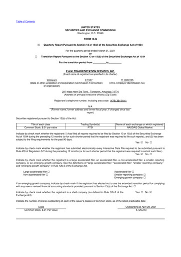 Thumbnail PAMT Corp 10-Q Quarterly Report FY2021 