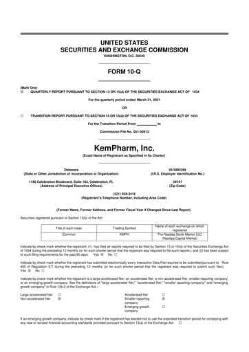 Thumbnail Zevra Therapeutics 10-Q Quarterly Report FY2021 