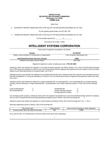Miniature CoreCard 10-Q Rapport trimestriel 2021 