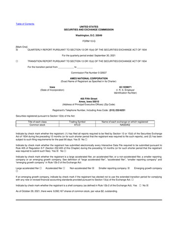 Thumbnail Ames National Corp. 10-Q Quarterly Report FY2021 