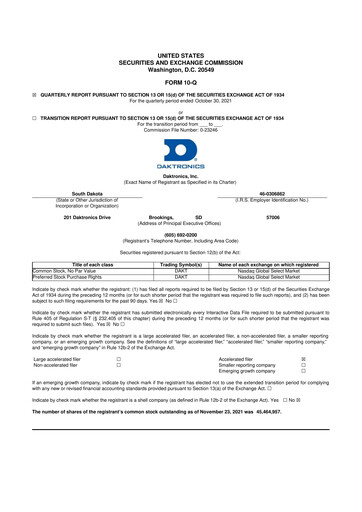 Thumbnail Daktronics 10-Q Quarterly Report FY2022 