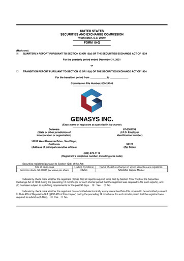 Thumbnail Genasys 10-Q Quarterly Report FY2022 