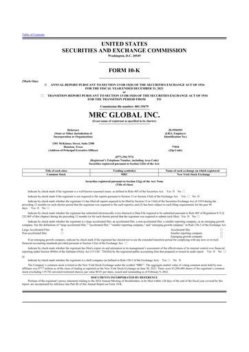 Thumbnail MRC Global
 10-K Annual Report 2021