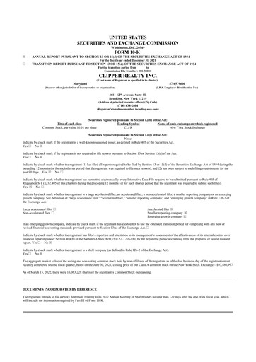 Vorschaubild Clipper Realty 10-K Jahresbericht 2021