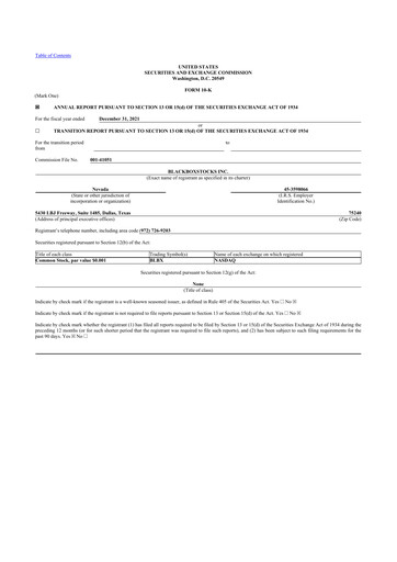 Thumbnail Blackboxstocks 10-K Annual Report 2021