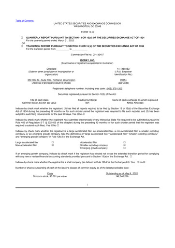 Thumbnail Perspective Therapeutics 10-Q Quarterly Report FY2022 