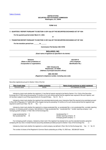 Thumbnail BioLargo 10-Q Quarterly Report FY2022 