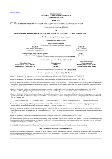 Thumbnail Seneca Foods
 10-K Annual Report 2022