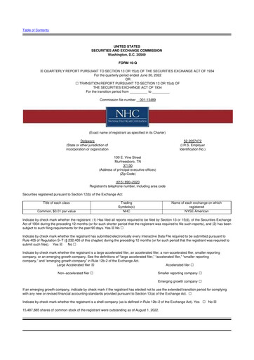 Thumbnail National Healthcare
 10-Q Quarterly Report FY2022 