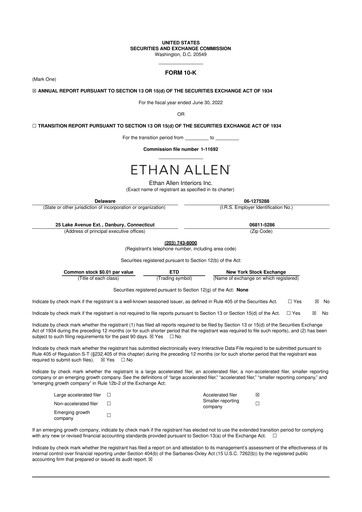 Thumbnail Ethan Allen
 10-K Annual Report 2022