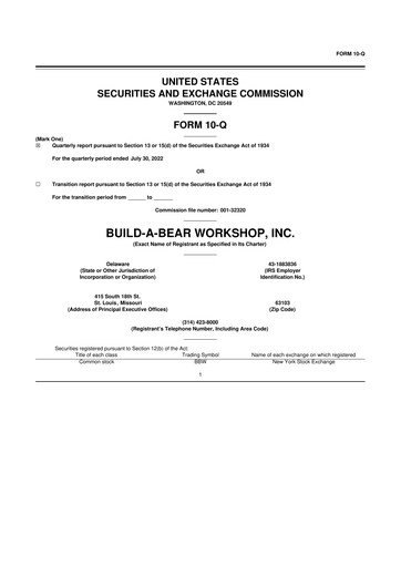 Thumbnail Build-A-Bear Workshop 10-Q Quarterly Report FY2022 