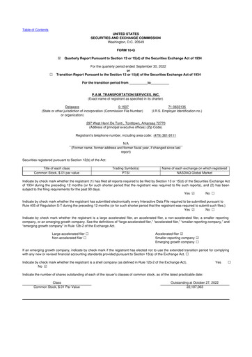 Thumbnail PAMT Corp 10-Q Quarterly Report FY2022 