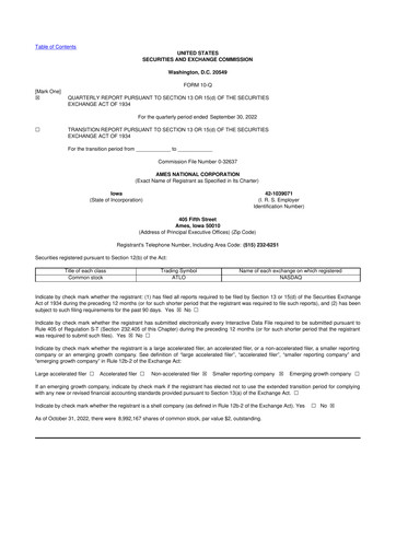 Thumbnail Ames National Corp. 10-Q Quarterly Report FY2022 