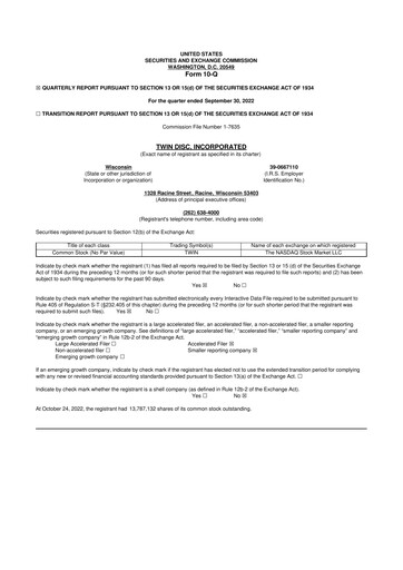 Thumbnail Twin Disc
 10-Q Quarterly Report FY2023 