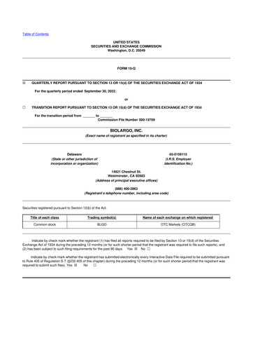 Thumbnail BioLargo 10-Q Quarterly Report FY2022 