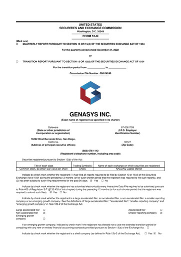 Thumbnail Genasys 10-Q Quarterly Report FY2023 