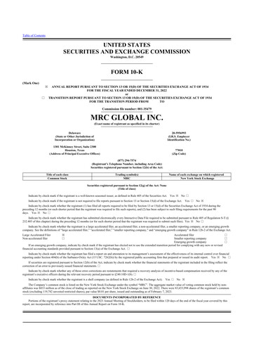 Thumbnail MRC Global
 10-K Annual Report 2022