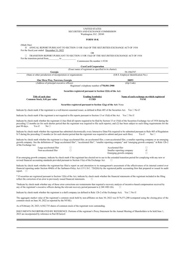 Thumbnail CoreCard 10-K Annual Report 2022