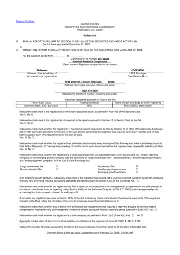 Thumbnail NRC Health
 10-K Annual Report 2022