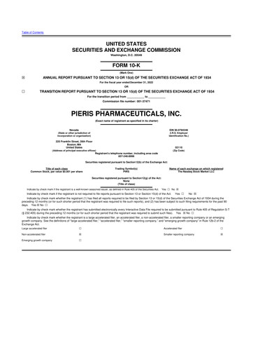 Vorschaubild Palvella Therapeutics 10-K Jahresbericht 2022