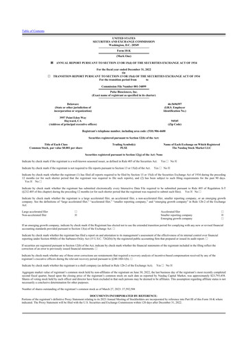 Thumbnail Pulse Biosciences
 10-K Annual Report 2022