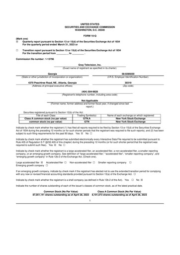 Miniature Gray Media
 10-Q Rapport trimestriel 2023 