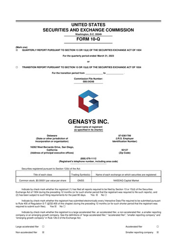 Thumbnail Genasys 10-Q Quarterly Report FY2023 
