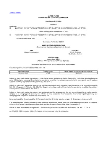 Thumbnail Ames National Corp. 10-Q Quarterly Report FY2023 