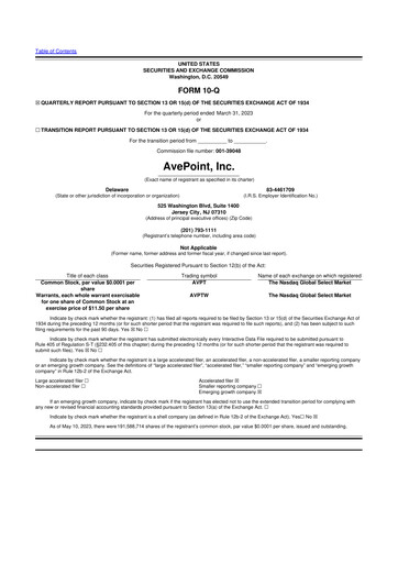 Thumbnail AvePoint 10-Q Quarterly Report FY2023 