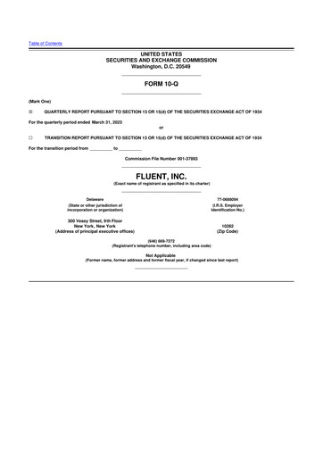 Thumbnail Fluent 10-Q Quarterly Report FY2023 