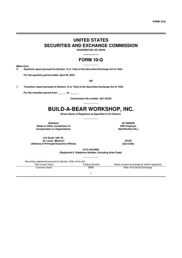 Thumbnail Build-A-Bear Workshop 10-Q Quarterly Report FY2023 