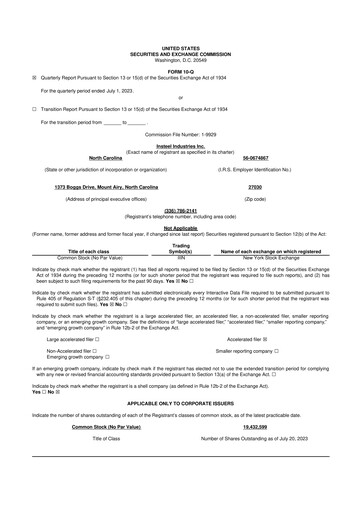 Thumbnail Insteel Industries 10-Q Quarterly Report FY2023 