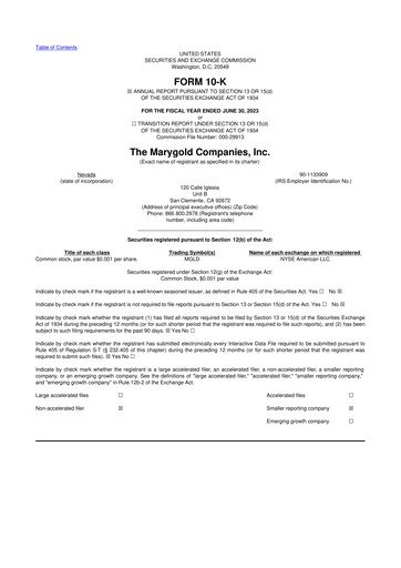 Thumbnail the Marygold Companies 10-K Annual Report 2023