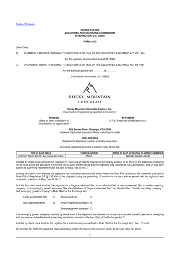 Thumbnail Rocky Mountain Chocolate Factory 10-Q Quarterly Report FY2024 