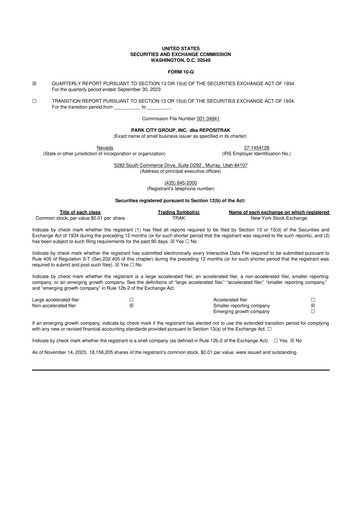 Thumbnail ReposiTrak 10-Q Quarterly Report FY2023 