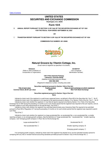 Thumbnail Natural Grocers by Vitamin Cottage 10-K Annual Report 2023