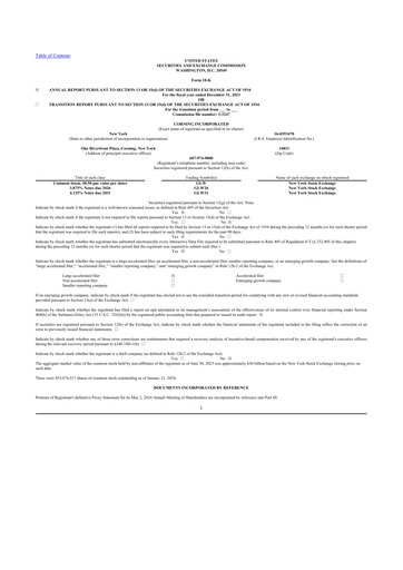 Thumbnail Corning 10-K Annual Report 2023
