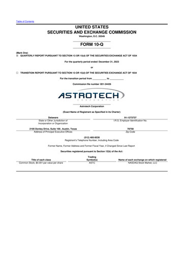 Miniature Astrotech 10-Q Rapport trimestriel 2024 