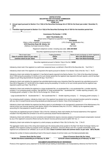 Thumbnail Gray Media
 10-K Annual Report 2023