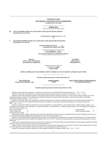 Thumbnail Talphera 10-K Annual Report 2023