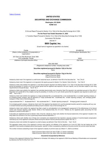 Thumbnail BBX Capital Corporation
 10-K Annual Report 2023