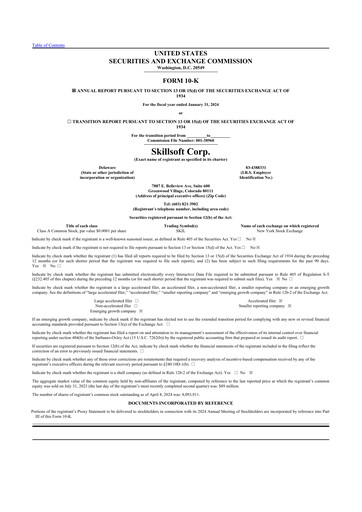 Miniature Skillsoft 10-K Rapport annuel 2024