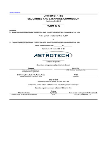 Miniature Astrotech 10-Q Rapport trimestriel 2024 