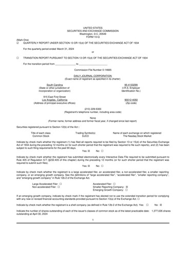 Thumbnail Daily Journal 10-Q Quarterly Report FY2024 