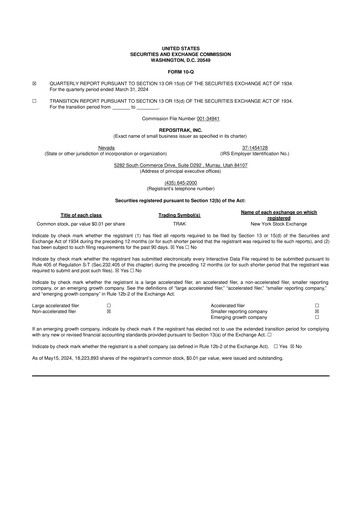 Thumbnail ReposiTrak 10-Q Quarterly Report FY2024 