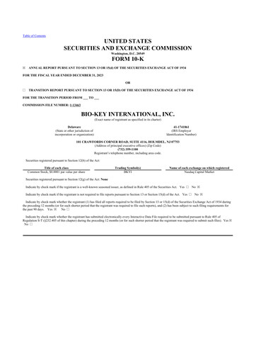 Thumbnail BIO-key International
 10-K Annual Report 2023