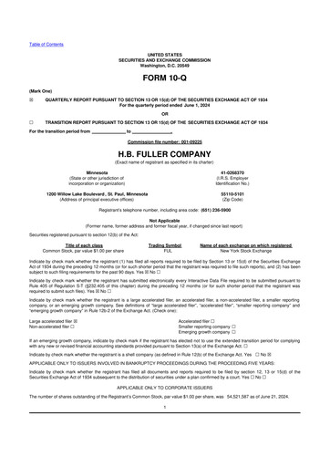 Thumbnail H.B. Fuller
 10-Q Quarterly Report FY2024 