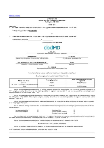 Thumbnail cbdMD 10-Q Quarterly Report FY2024 